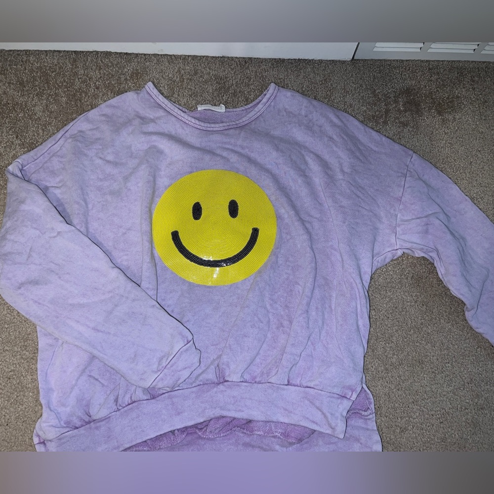 fantastic fawn smiley sweatshirt